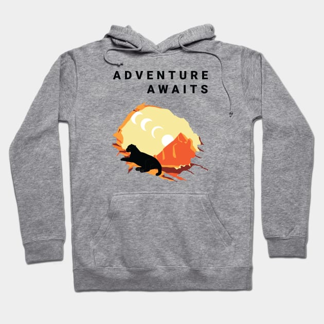 Adventure awaits Hoodie by grafart